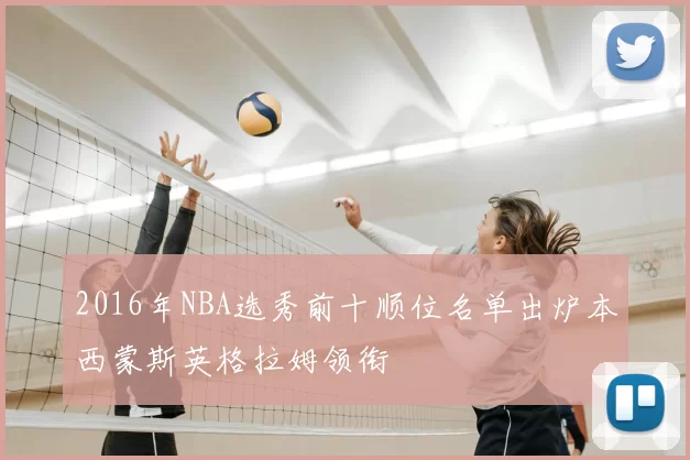 2016年NBA选秀前十顺位名单出炉本西蒙斯英格拉姆领衔