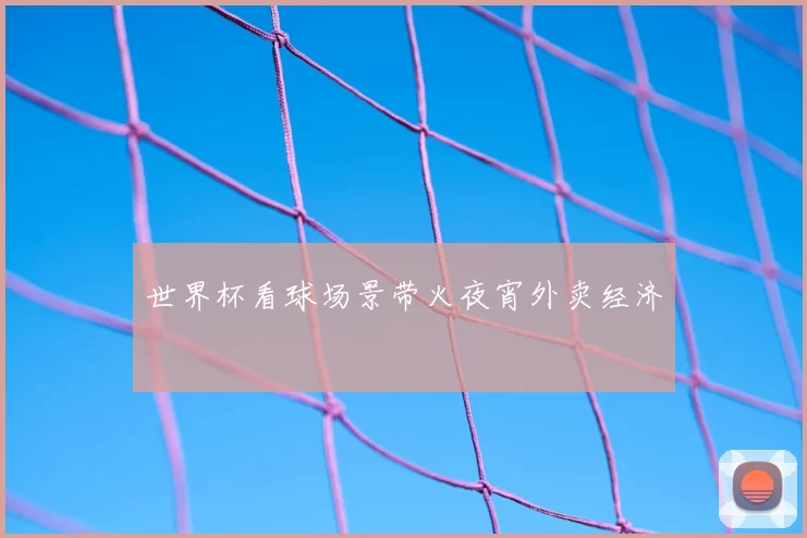 世界杯看球场景带火夜宵外卖经济