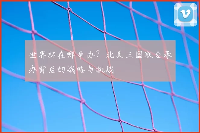 世界杯在哪举办？北美三国联合承办背后的战略与挑战